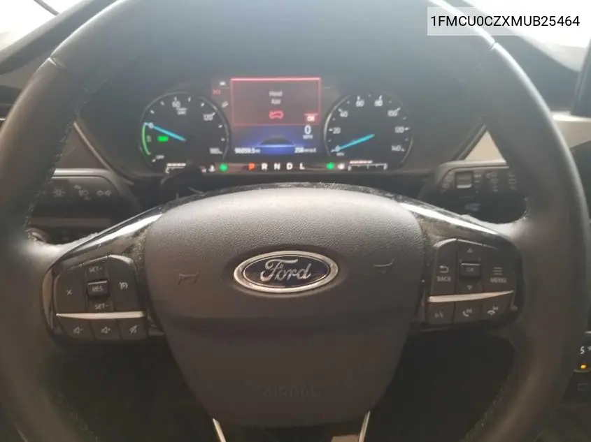 2021 Ford Escape Sel Hybrid VIN: 1FMCU0CZXMUB25464 Lot: 42616757