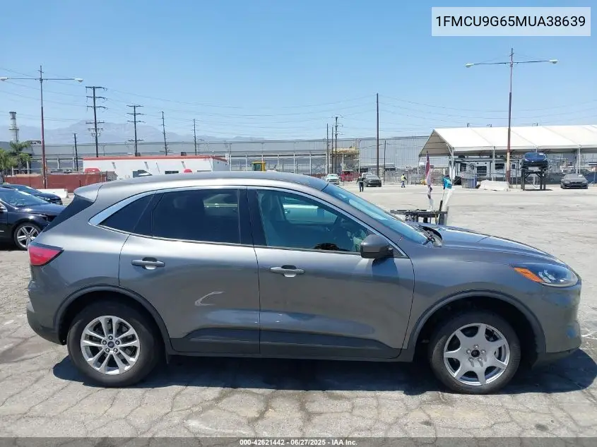 2021 Ford Escape Se VIN: 1FMCU9G65MUA38639 Lot: 42621442