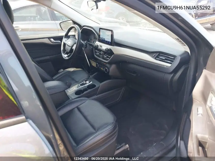 2022 Ford Escape Sel VIN: 1FMCU9H61NUA55292 Lot: 12343450