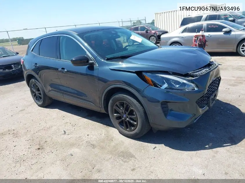 2022 Ford Escape Se VIN: 1FMCU9G67NUA93496 Lot: 42248977