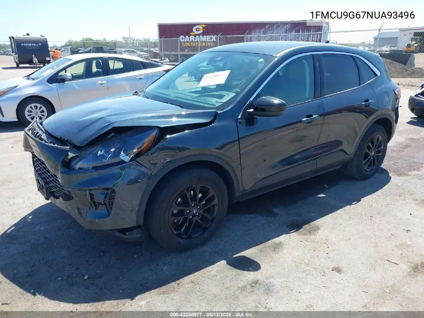 2022 Ford Escape Se VIN: 1FMCU9G67NUA93496 Lot: 42248977