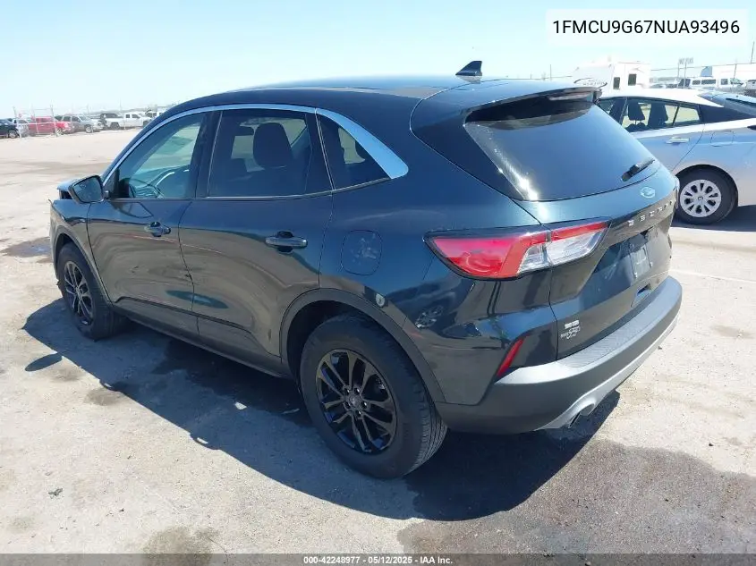 2022 Ford Escape Se VIN: 1FMCU9G67NUA93496 Lot: 42248977