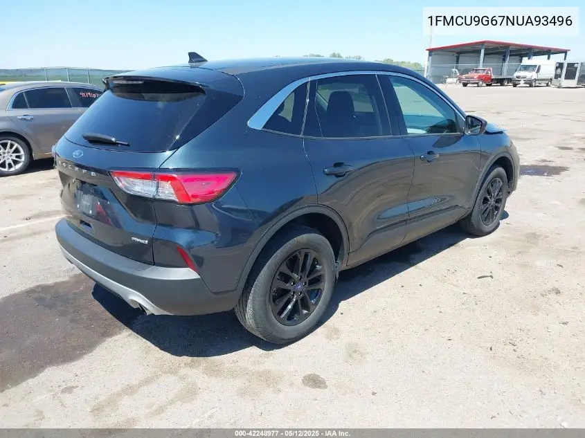 2022 Ford Escape Se VIN: 1FMCU9G67NUA93496 Lot: 42248977