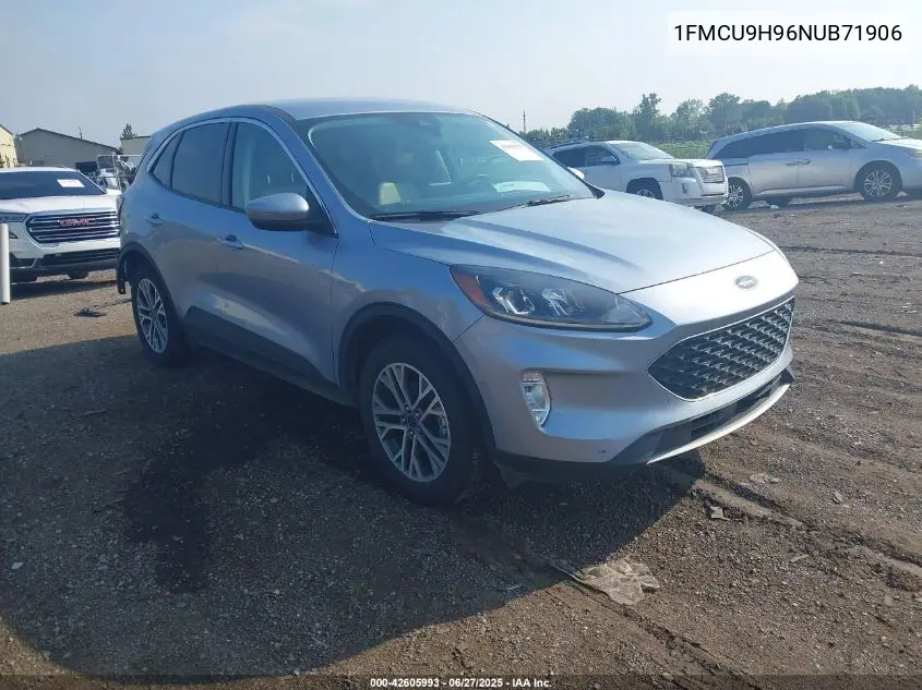 2022 Ford Escape Sel VIN: 1FMCU9H96NUB71906 Lot: 42605993