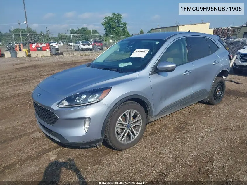 2022 Ford Escape Sel VIN: 1FMCU9H96NUB71906 Lot: 42605993
