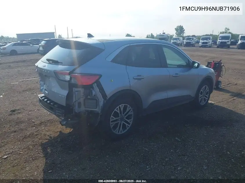 2022 Ford Escape Sel VIN: 1FMCU9H96NUB71906 Lot: 42605993