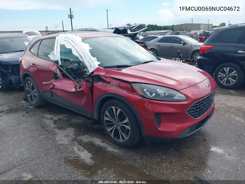 2022 Ford Escape Se VIN: 1FMCU0G65NUC04672 Lot: 42618140