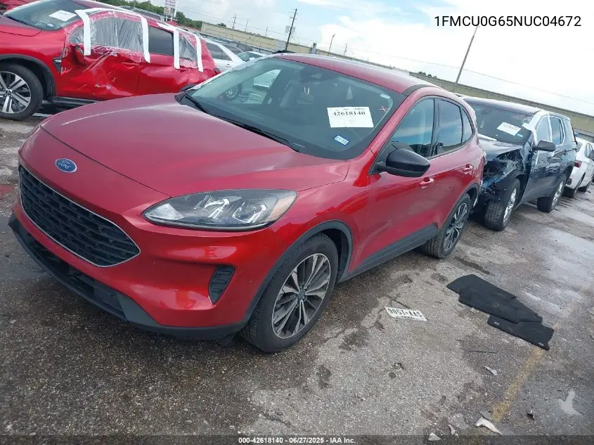 2022 Ford Escape Se VIN: 1FMCU0G65NUC04672 Lot: 42618140