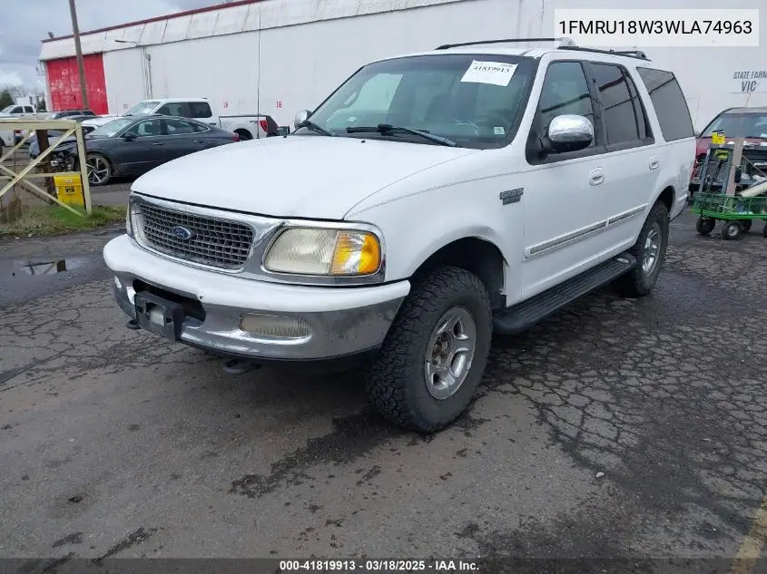 1998 Ford Expedition Eddie Bauer/Xlt VIN: 1FMRU18W3WLA74963 Lot: 41819913