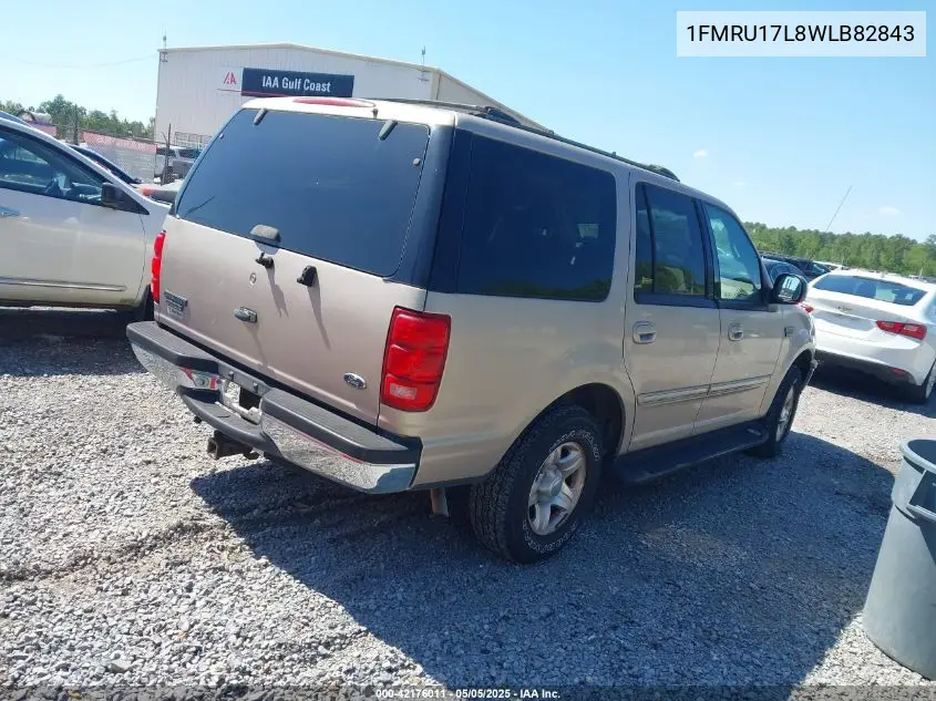 1998 Ford Expedition Eddie Bauer/Xlt VIN: 1FMRU17L8WLB82843 Lot: 42176011