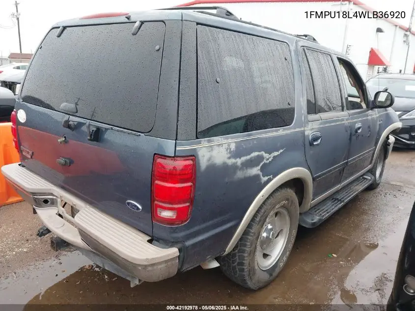 1998 Ford Expedition Eddie Bauer/Xlt VIN: 1FMPU18L4WLB36920 Lot: 42192978