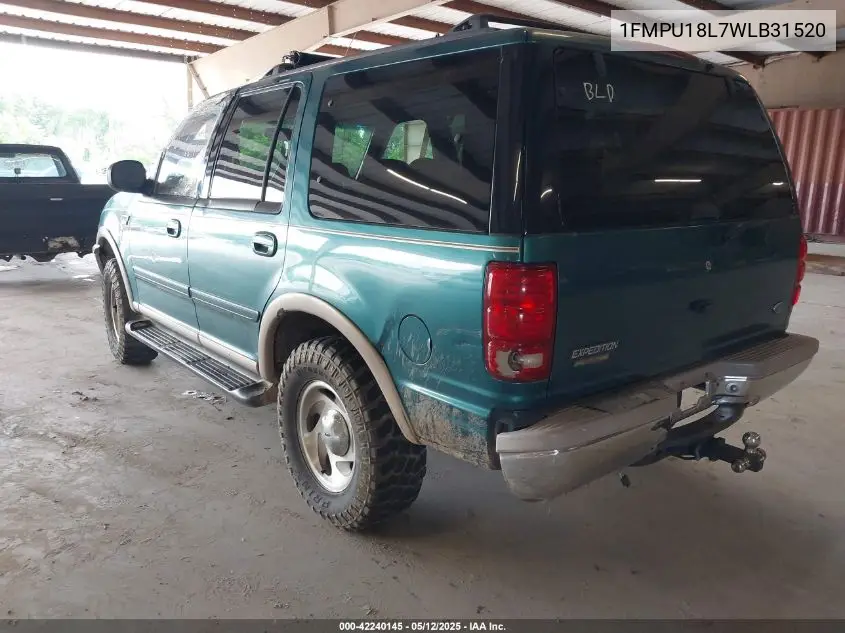 1998 Ford Expedition Xlt/Eddie Bauer VIN: 1FMPU18L7WLB31520 Lot: 42240145