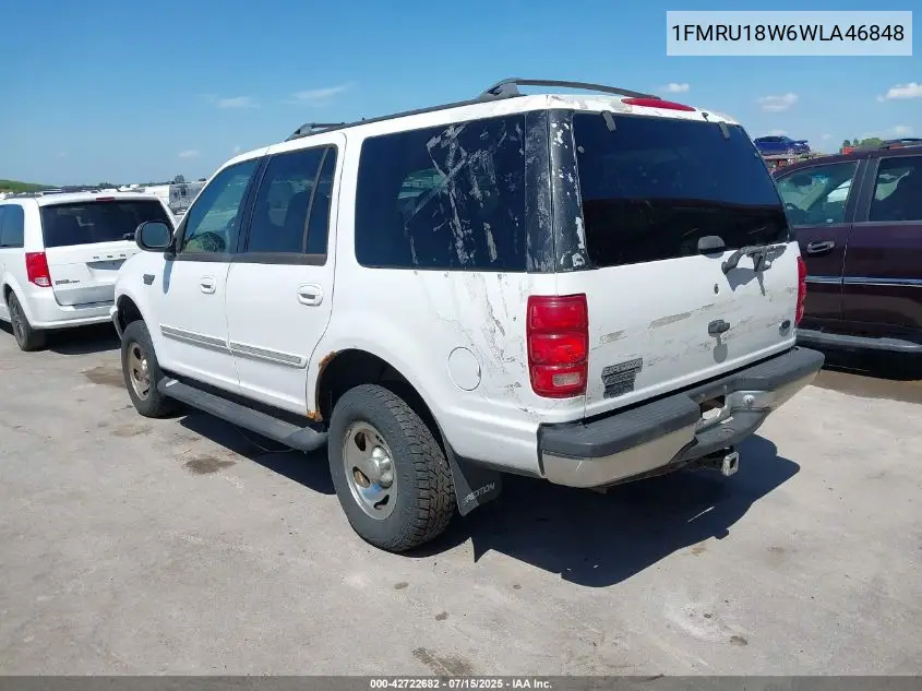 1998 Ford Expedition VIN: 1FMRU18W6WLA46848 Lot: 42722682