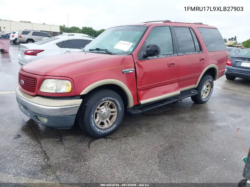 1999 Ford Expedition VIN: 1FMRU17L9XLB27903 Lot: 42234752