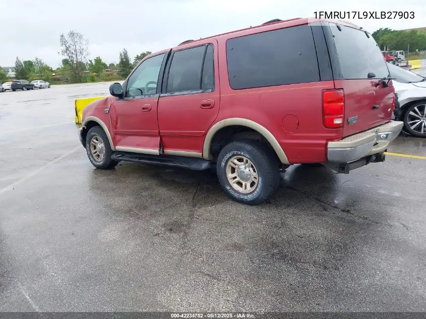 1999 Ford Expedition VIN: 1FMRU17L9XLB27903 Lot: 42234752