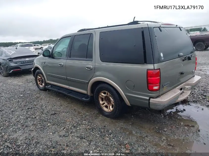 1999 Ford Expedition Eddie Bauer/Xlt VIN: 1FMRU17L3XLA79170 Lot: 42608605