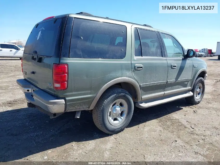 2000 Ford Expedition Eddie Bauer VIN: 1FMPU18LXYLA13237 Lot: 42127324