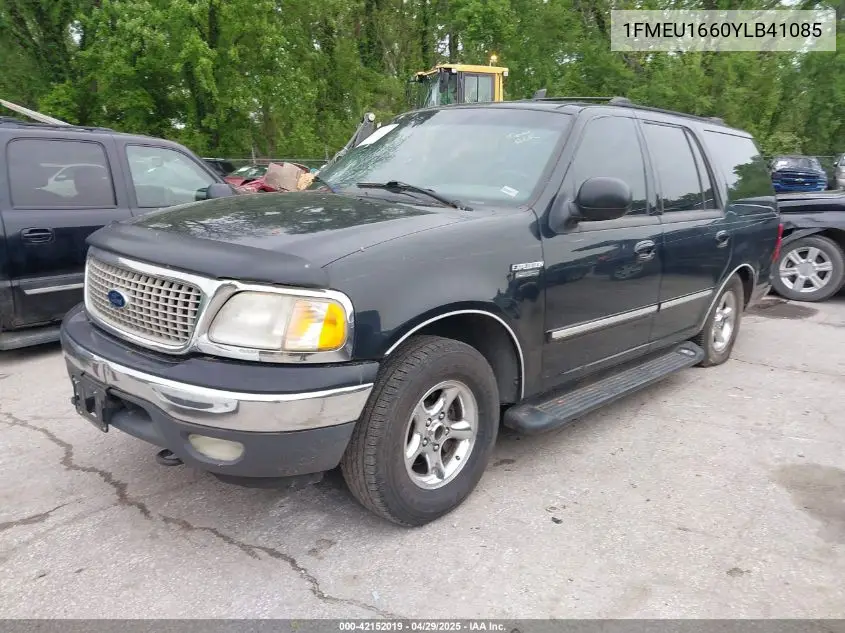 2000 Ford Expedition Xlt VIN: 1FMEU1660YLB41085 Lot: 42152019