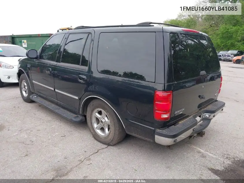 2000 Ford Expedition Xlt VIN: 1FMEU1660YLB41085 Lot: 42152019