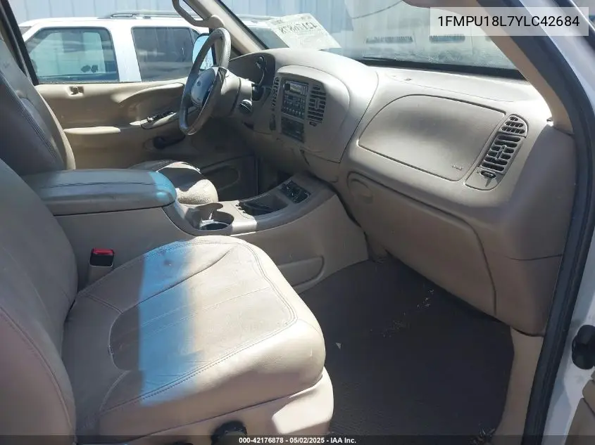 2000 Ford Expedition Eddie Bauer VIN: 1FMPU18L7YLC42684 Lot: 42176878