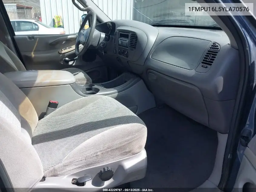 2000 Ford Expedition Xlt VIN: 1FMPU16L5YLA70576 Lot: 42229767