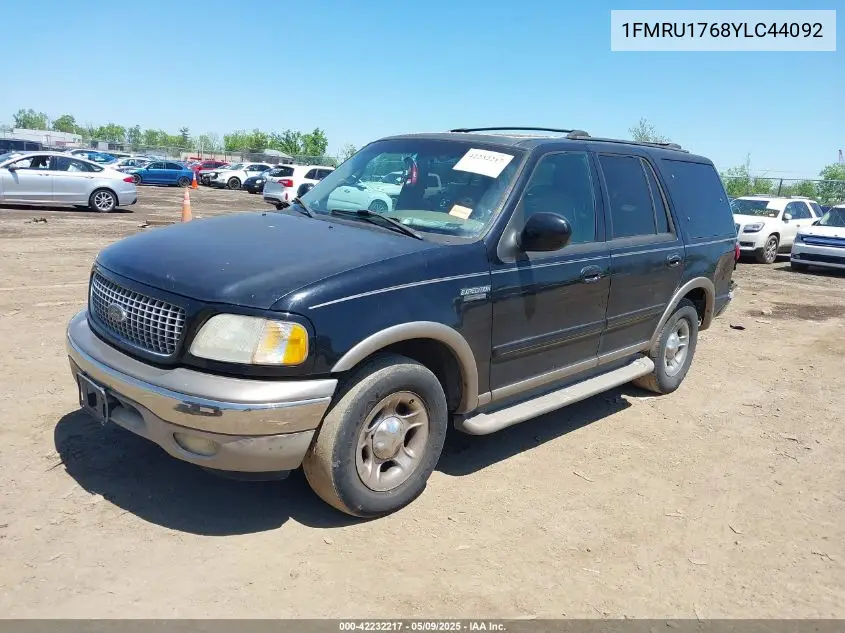 2000 Ford Expedition Eddie Bauer VIN: 1FMRU1768YLC44092 Lot: 42232217