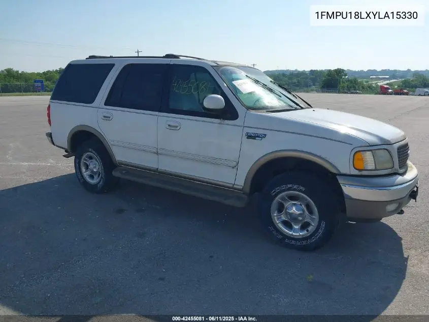 2000 Ford Expedition Eddie Bauer VIN: 1FMPU18LXYLA15330 Lot: 42455081