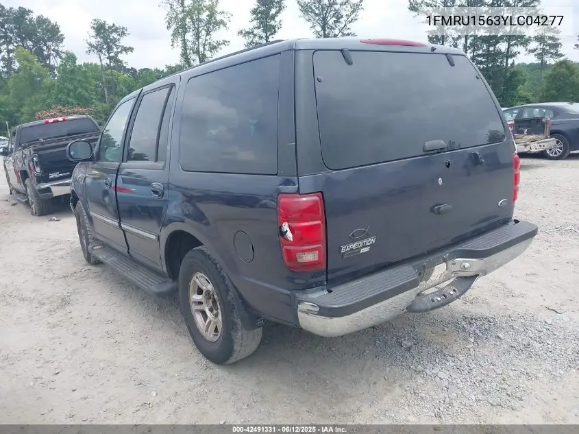 2000 Ford Expedition Xlt VIN: 1FMRU1563YLC04277 Lot: 42491331