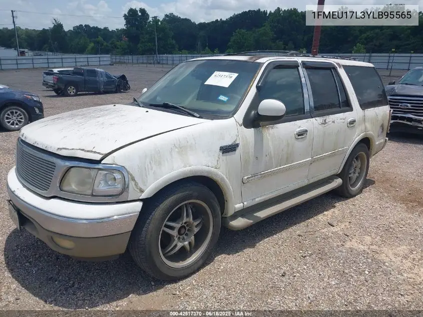 2000 Ford Expedition Eddie Bauer VIN: 1FMEU17L3YLB95565 Lot: 42517370