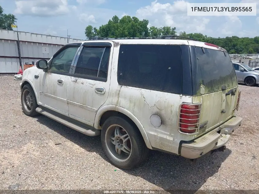 2000 Ford Expedition Eddie Bauer VIN: 1FMEU17L3YLB95565 Lot: 42517370