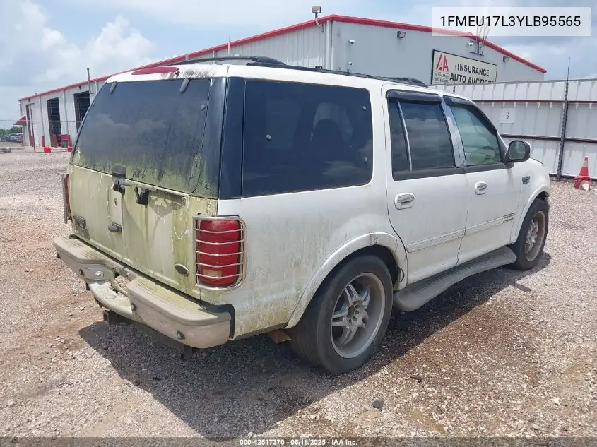 2000 Ford Expedition Eddie Bauer VIN: 1FMEU17L3YLB95565 Lot: 42517370