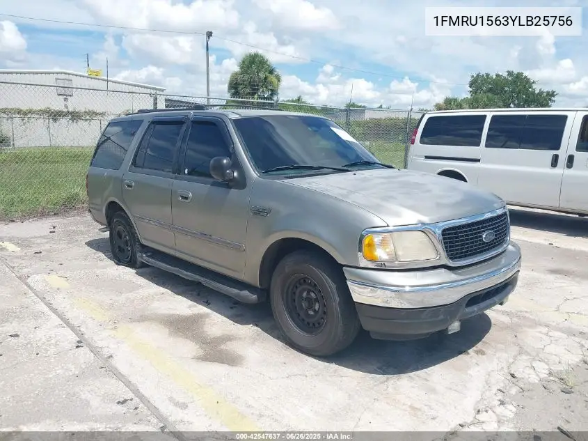 2000 Ford Expedition Xlt VIN: 1FMRU1563YLB25756 Lot: 42547637