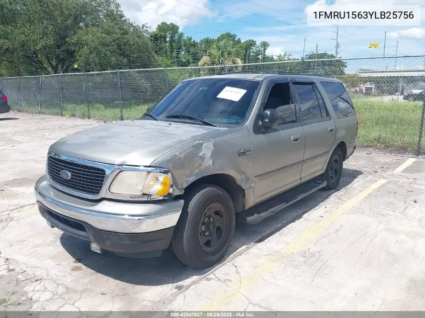 2000 Ford Expedition Xlt VIN: 1FMRU1563YLB25756 Lot: 42547637