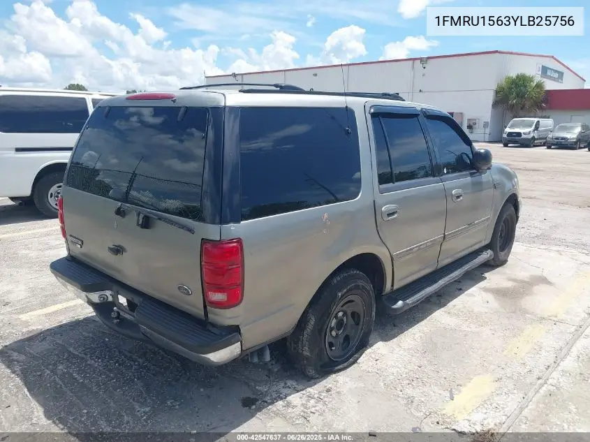 2000 Ford Expedition Xlt VIN: 1FMRU1563YLB25756 Lot: 42547637