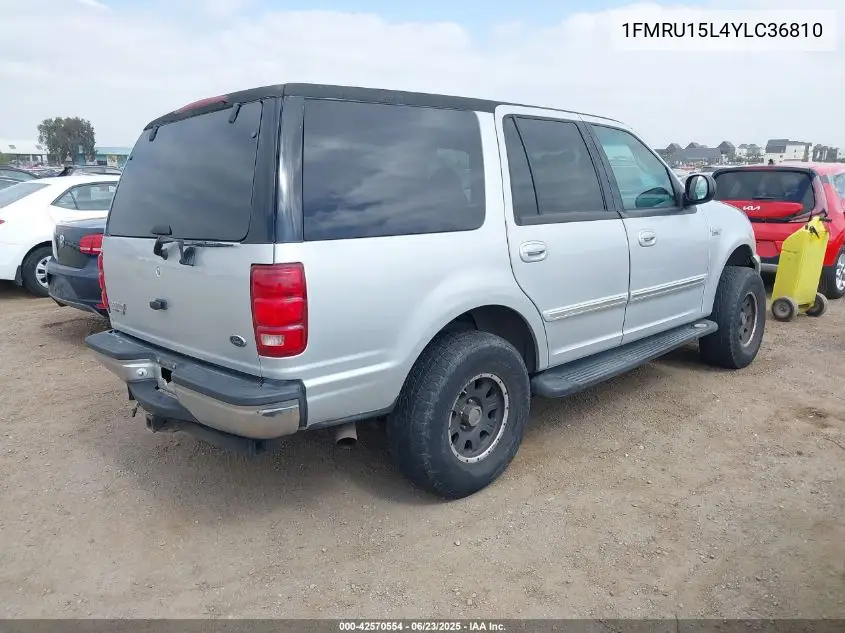 2000 Ford Expedition Xlt VIN: 1FMRU15L4YLC36810 Lot: 42570554