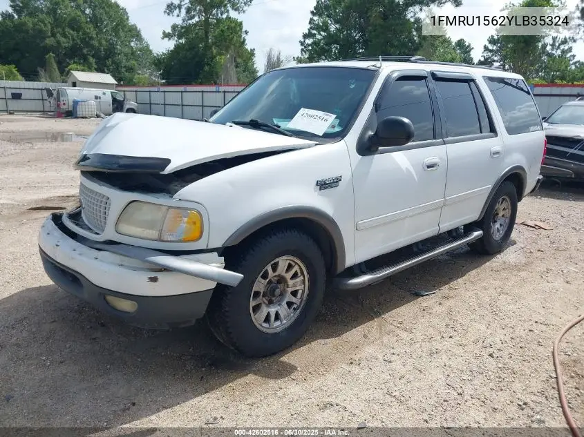 2000 Ford Expedition Xlt VIN: 1FMRU1562YLB35324 Lot: 42602516
