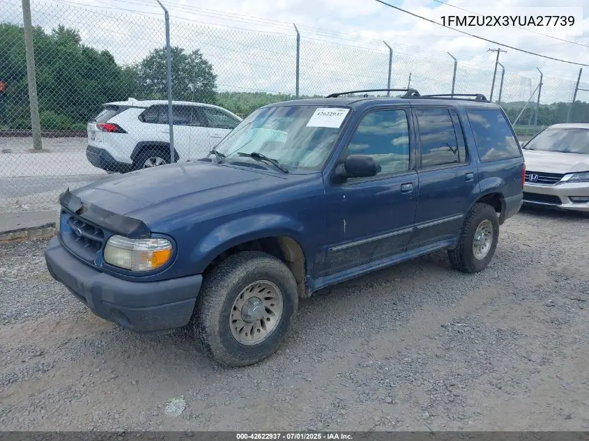 2000 Ford Expedition VIN: 1FMZU2X3YUA27739 Lot: 42622937