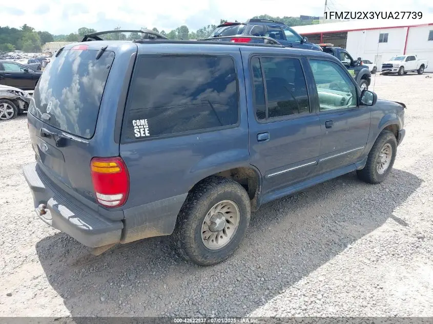 2000 Ford Expedition VIN: 1FMZU2X3YUA27739 Lot: 42622937