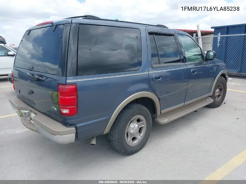 2000 Ford Expedition Eddie Bauer VIN: 1FMRU17L6YLA85238 Lot: 42629535