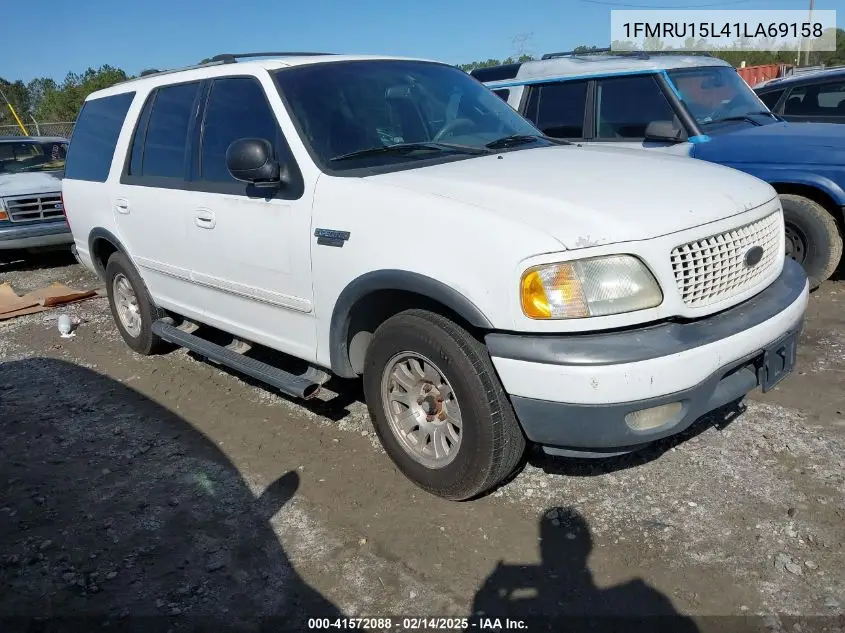 2001 Ford Expedition Xlt VIN: 1FMRU15L41LA69158 Lot: 41572088
