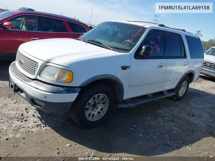 2001 Ford Expedition Xlt VIN: 1FMRU15L41LA69158 Lot: 41572088