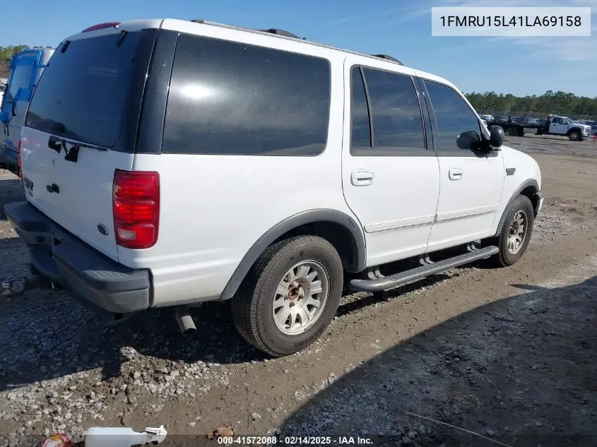 2001 Ford Expedition Xlt VIN: 1FMRU15L41LA69158 Lot: 41572088