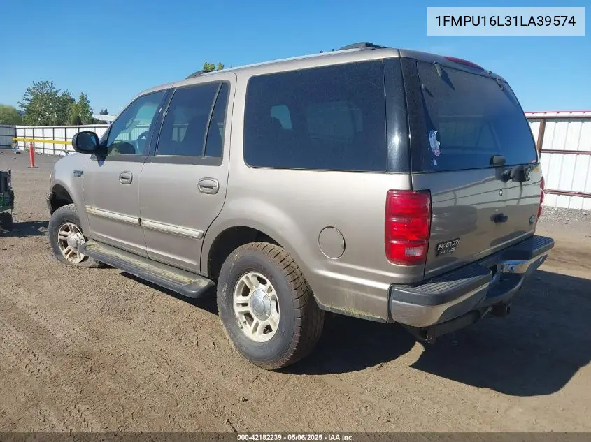 2001 Ford Expedition Xlt VIN: 1FMPU16L31LA39574 Lot: 42182239