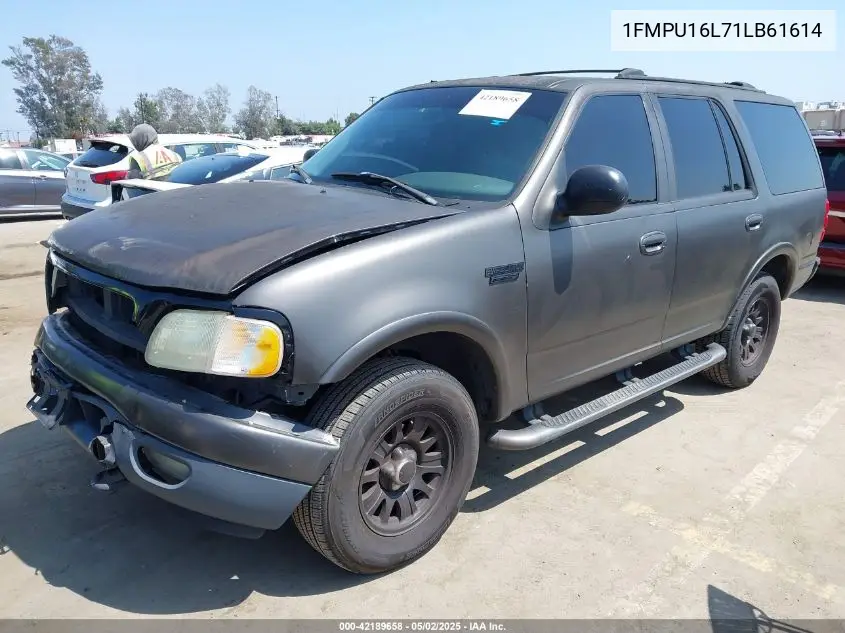 2001 Ford Expedition Xlt VIN: 1FMPU16L71LB61614 Lot: 42189658