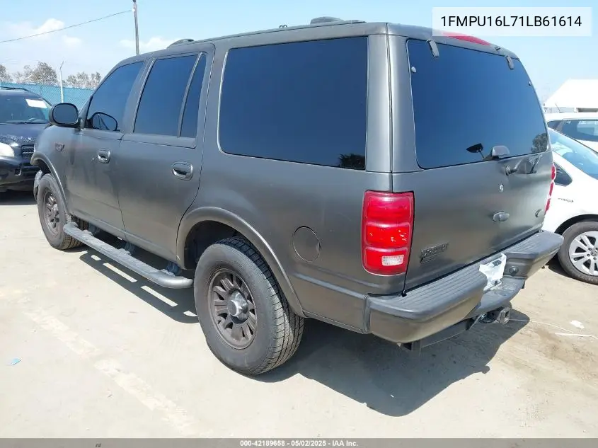 2001 Ford Expedition Xlt VIN: 1FMPU16L71LB61614 Lot: 42189658