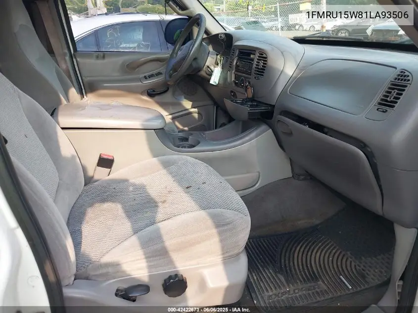 2001 Ford Expedition Xlt VIN: 1FMRU15W81LA93506 Lot: 42422673