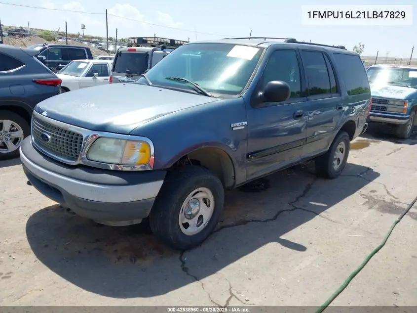 2001 Ford Expedition Xlt VIN: 1FMPU16L21LB47829 Lot: 42538960