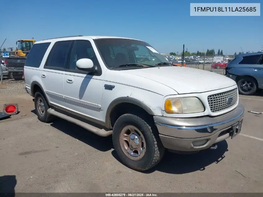 2001 Ford Expedition Eddie Bauer VIN: 1FMPU18L11LA25685 Lot: 42605279