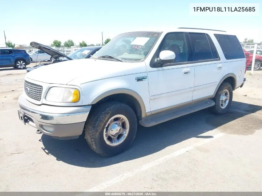 2001 Ford Expedition Eddie Bauer VIN: 1FMPU18L11LA25685 Lot: 42605279
