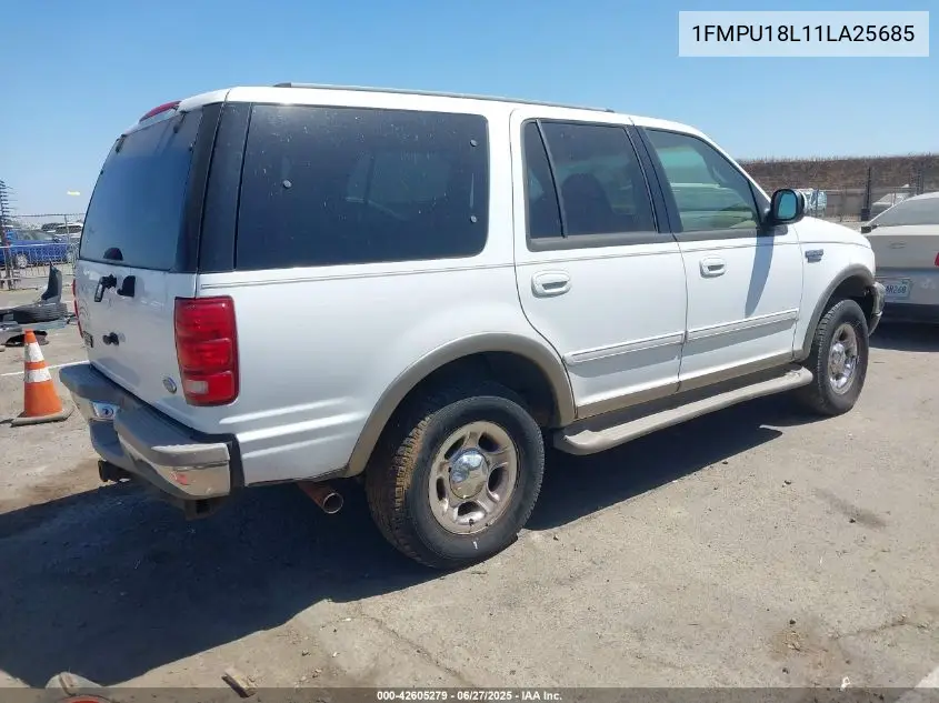 2001 Ford Expedition Eddie Bauer VIN: 1FMPU18L11LA25685 Lot: 42605279